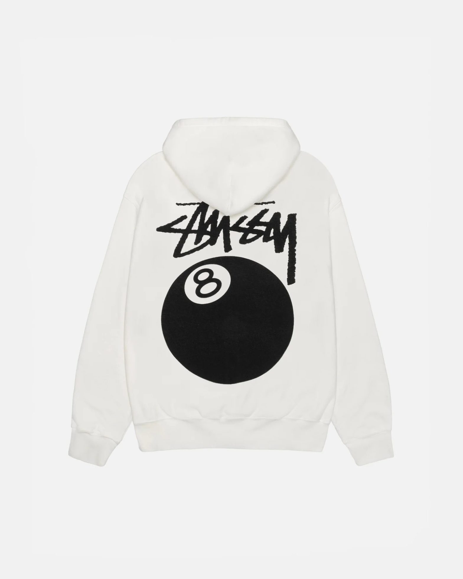 8 BALL WHITE PIGMENT DYED HOODIES